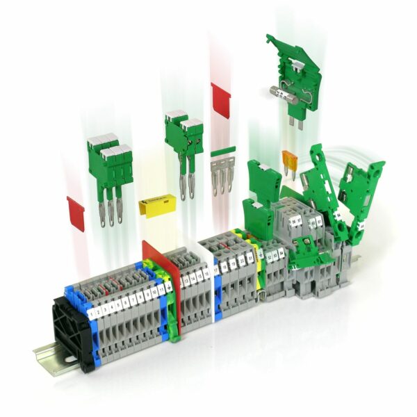 DIN rail mounted terminal block CBC