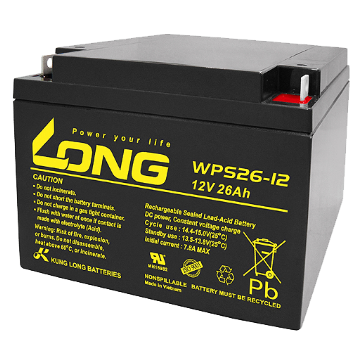 Battery Long Wps26 12 26Ah