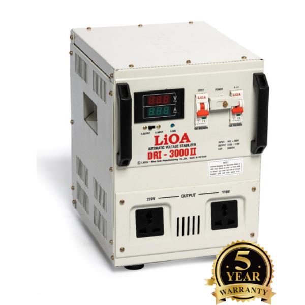 DRI 3000 II LIOA Automatic voltage stabilizer 1 phase 3 KVA