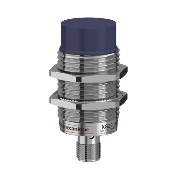 Inductive sensor XS2 M30 L68mm brass Sn15mm 12 24VDC M12