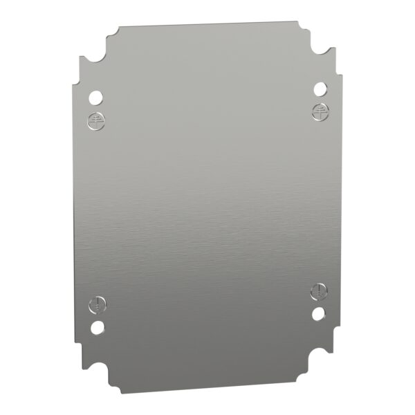 Plain mounting plate H250xW200mm made of galvanised sheet steel