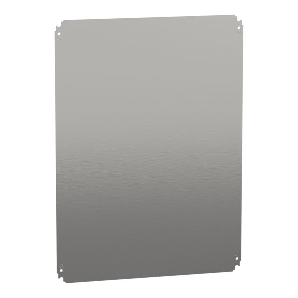 Plain mounting plate H800xW600mm made of galvanised sheet steel