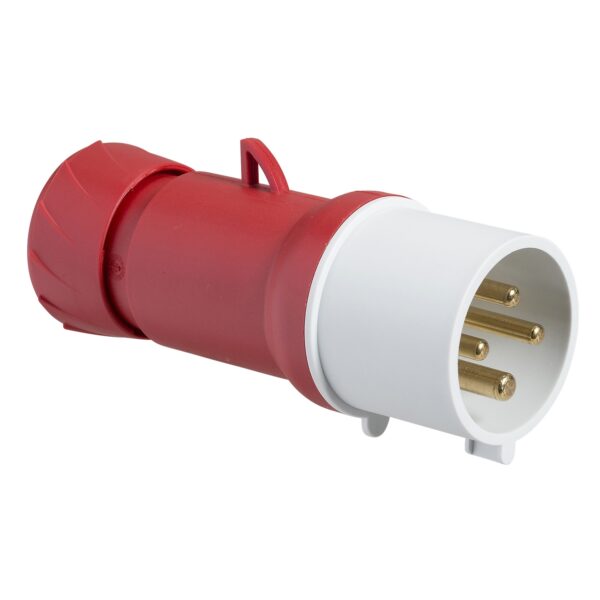 PratiKa wander plug   straight   32 A   3P + E   380   415 V AC   IP44
