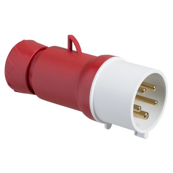 PratiKa wander plug   straight   32 A   3P + N + E   380   415 V AC   IP44