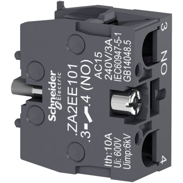 Single contact block for head Ø22